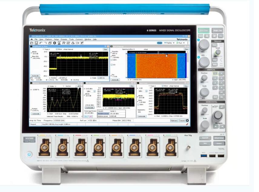 泰克MSO6B示波器新增5GNR信號多域復(fù)合分析測試功能